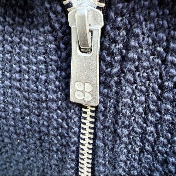 Sweaty Betty Peaceful Ribbed Half Zip Navy Blue Sweatshirt Women's size Small - Picture 12 of 15